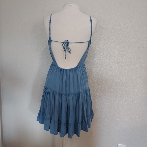 🔴3/$20 Delia's Chambray Blue Tank Dress Size S - Picture 7 of 12